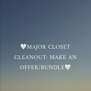 CLOSET CLEANOUT!